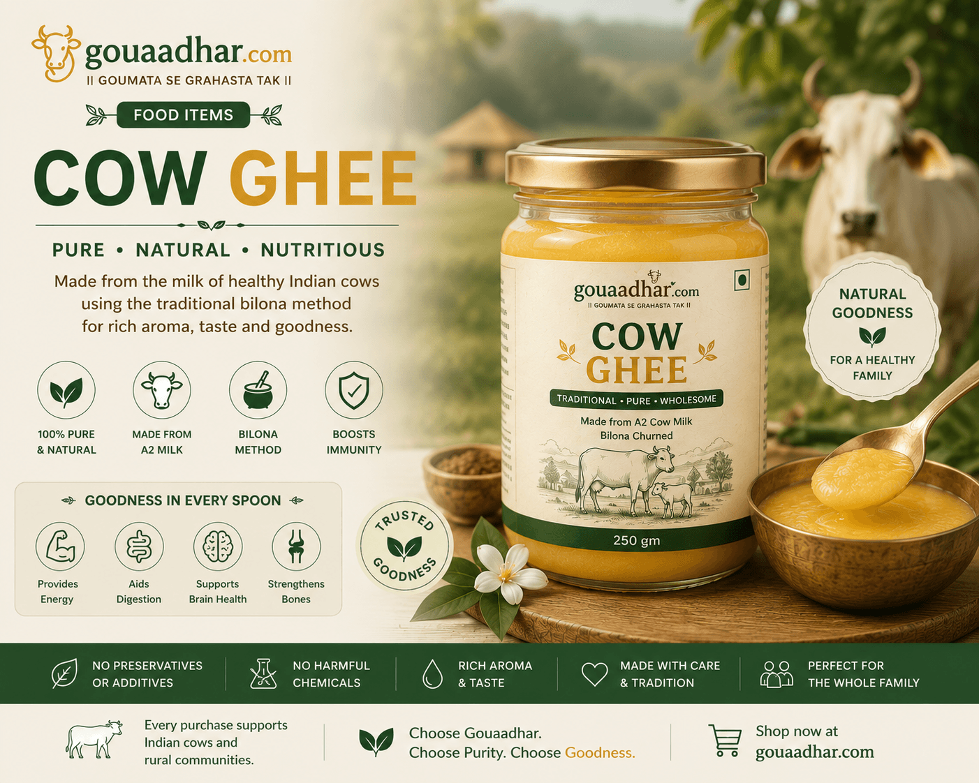 Cow Ghee (250 gm )- ఆవు నెయ్యి