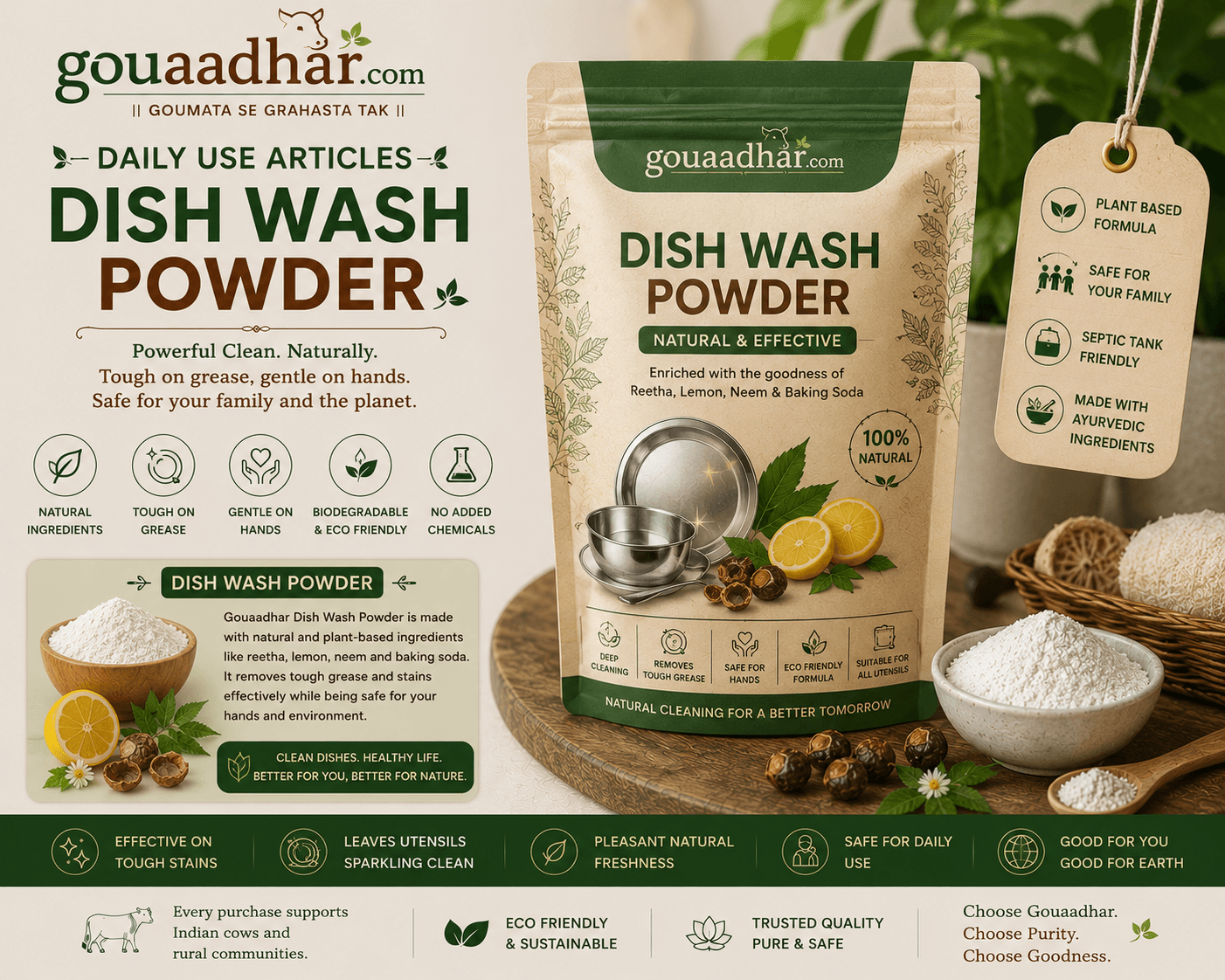 Dish wash powder - డిష్ వాష్ పౌడర్